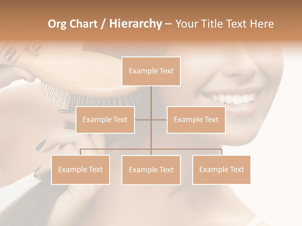 Happiness Hairdo Toothy Smile PowerPoint Template