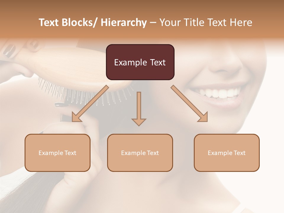 Happiness Hairdo Toothy Smile PowerPoint Template