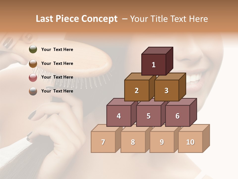 Happiness Hairdo Toothy Smile PowerPoint Template