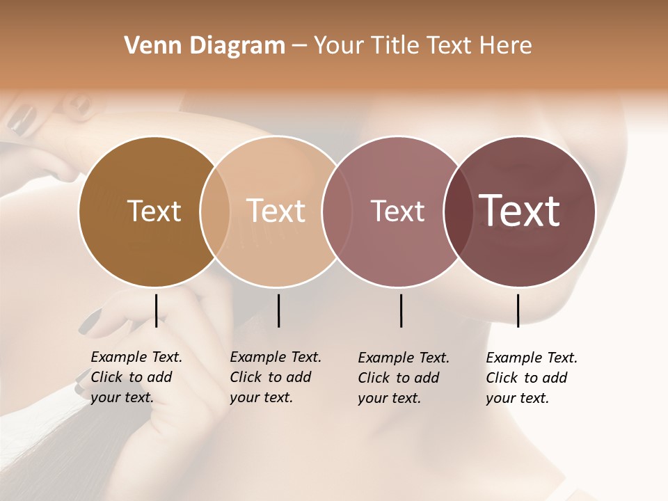 Happiness Hairdo Toothy Smile PowerPoint Template