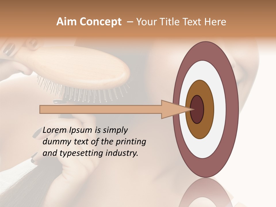 Happiness Hairdo Toothy Smile PowerPoint Template