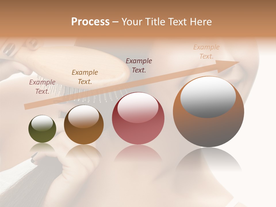 Happiness Hairdo Toothy Smile PowerPoint Template