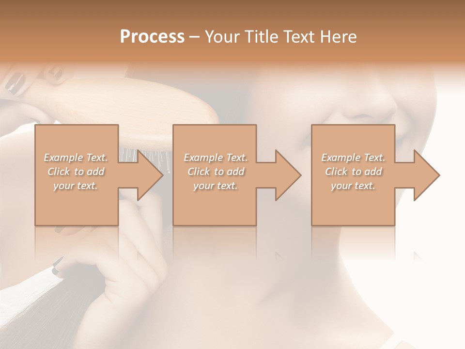 Happiness Hairdo Toothy Smile PowerPoint Template