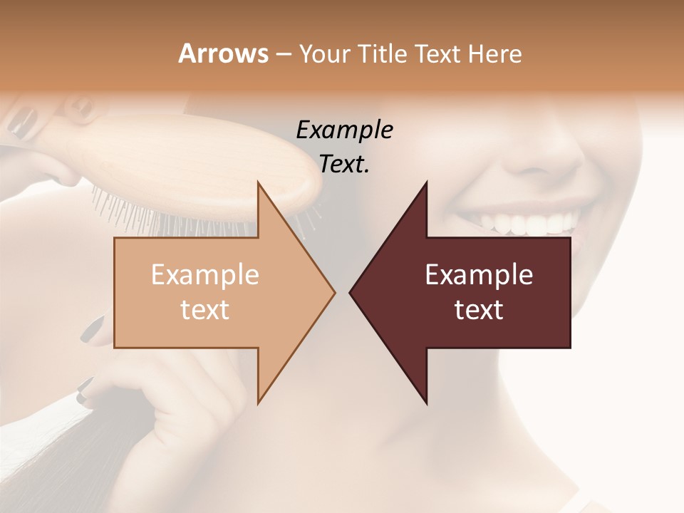 Happiness Hairdo Toothy Smile PowerPoint Template