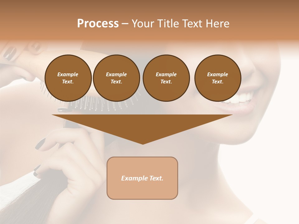 Happiness Hairdo Toothy Smile PowerPoint Template