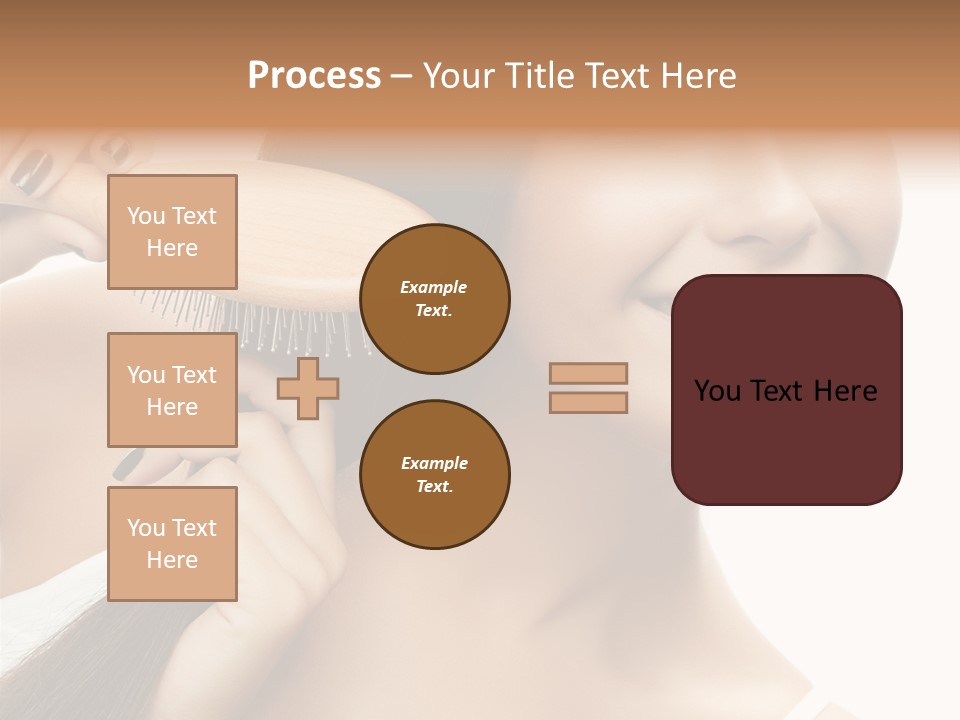 Happiness Hairdo Toothy Smile PowerPoint Template