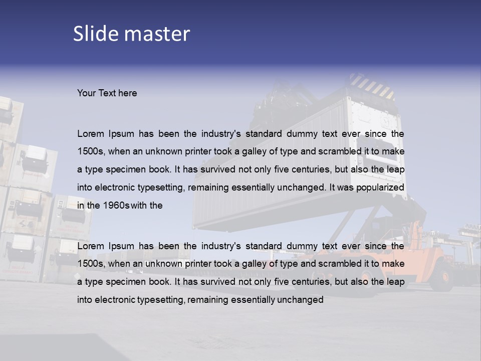 Goods Daytime Hoist PowerPoint Template