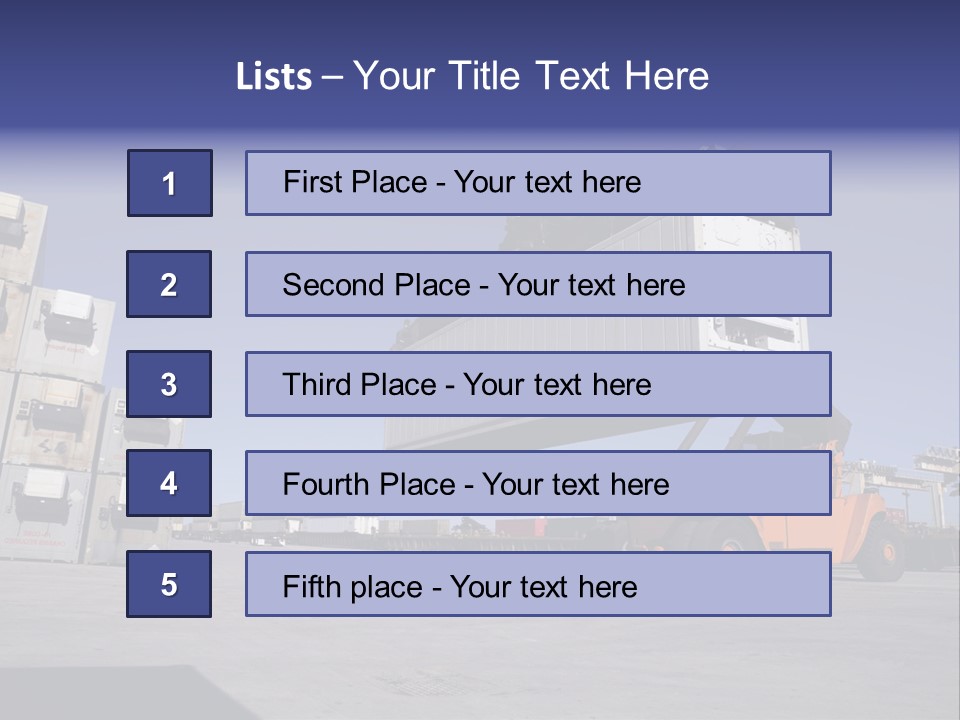 Goods Daytime Hoist PowerPoint Template