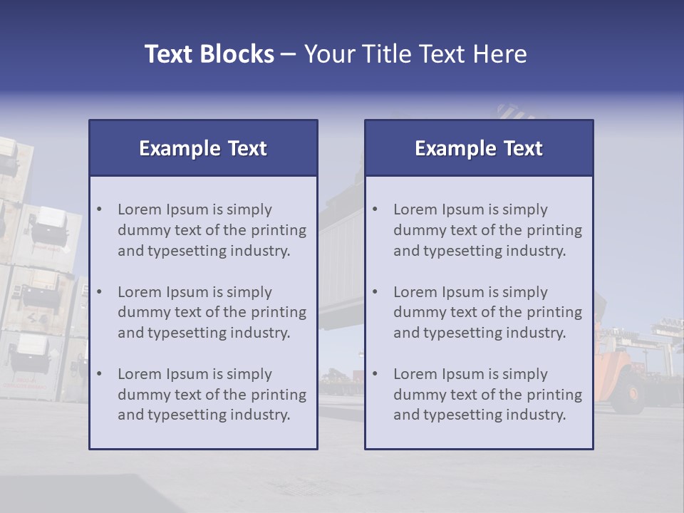 Goods Daytime Hoist PowerPoint Template