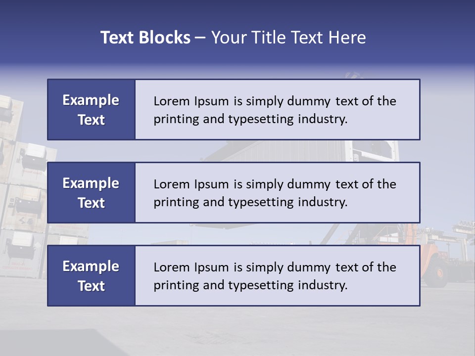 Goods Daytime Hoist PowerPoint Template