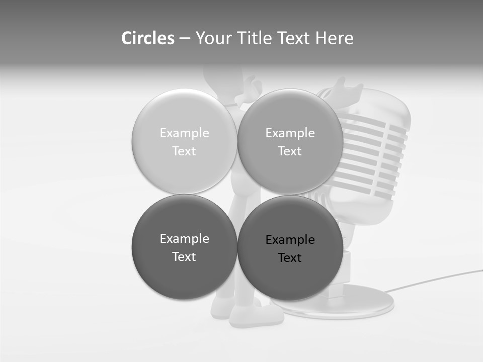 Leader Broadcasting Singing PowerPoint Template