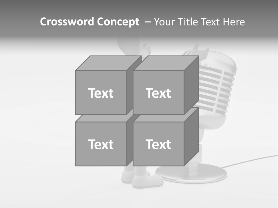 Leader Broadcasting Singing PowerPoint Template