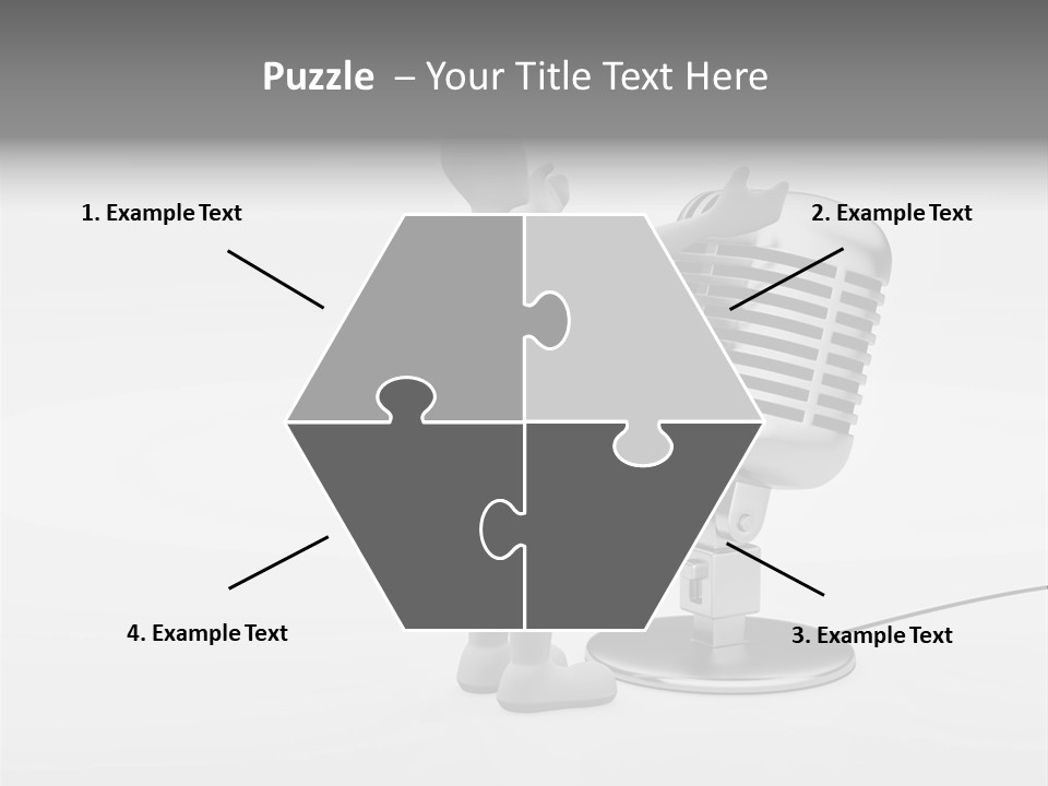 Leader Broadcasting Singing PowerPoint Template