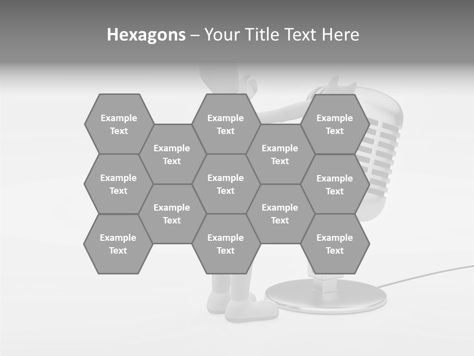 Leader Broadcasting Singing PowerPoint Template