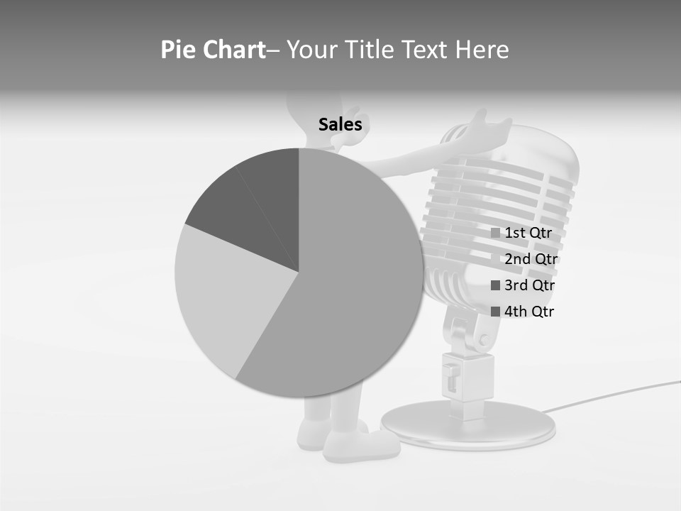 Leader Broadcasting Singing PowerPoint Template