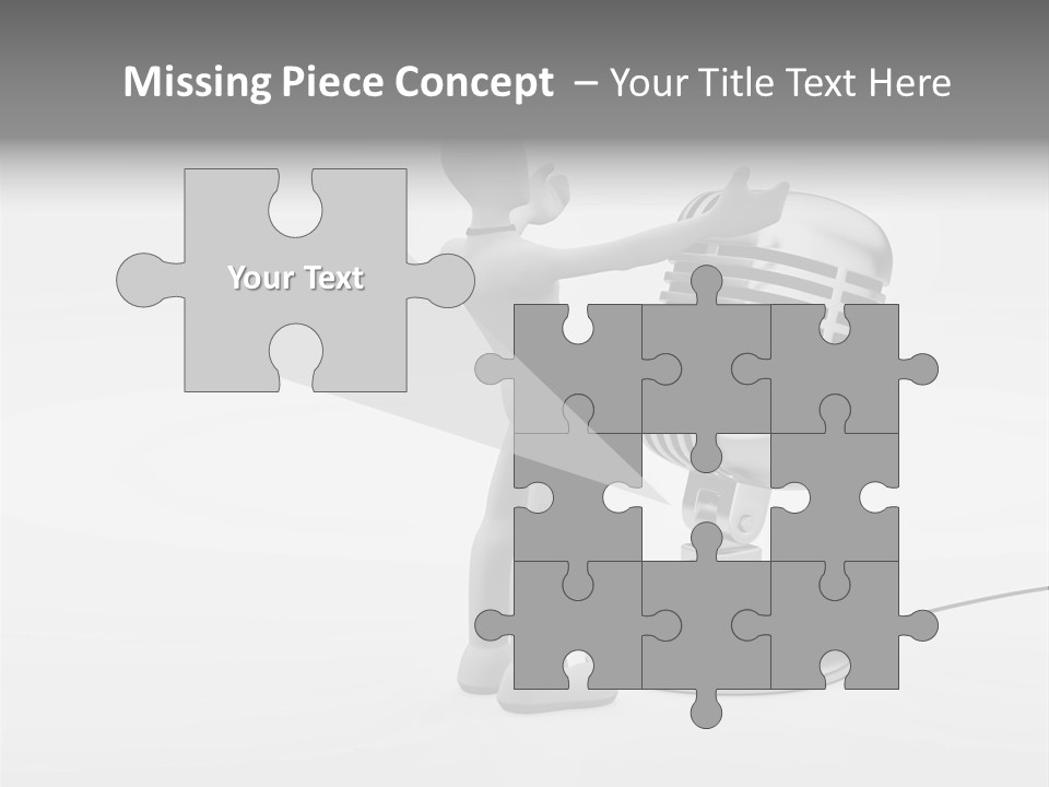 Leader Broadcasting Singing PowerPoint Template