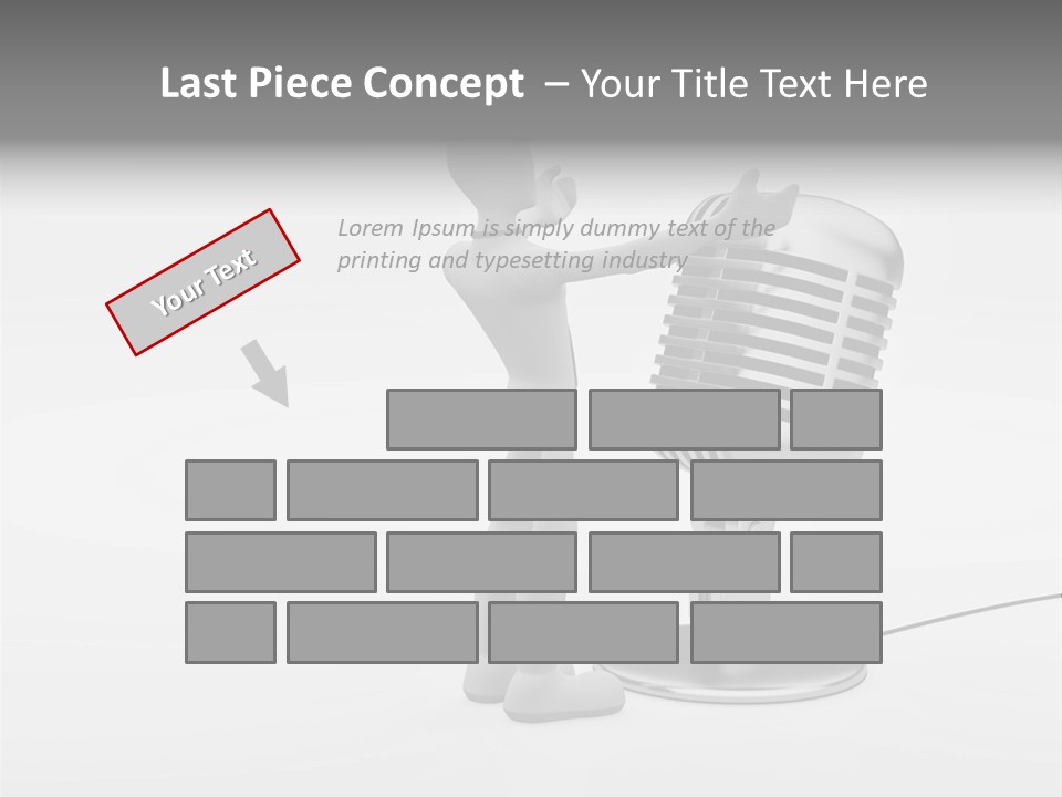Leader Broadcasting Singing PowerPoint Template