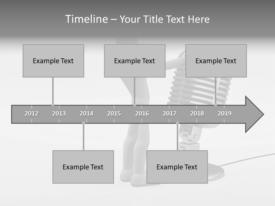 Leader Broadcasting Singing PowerPoint Template