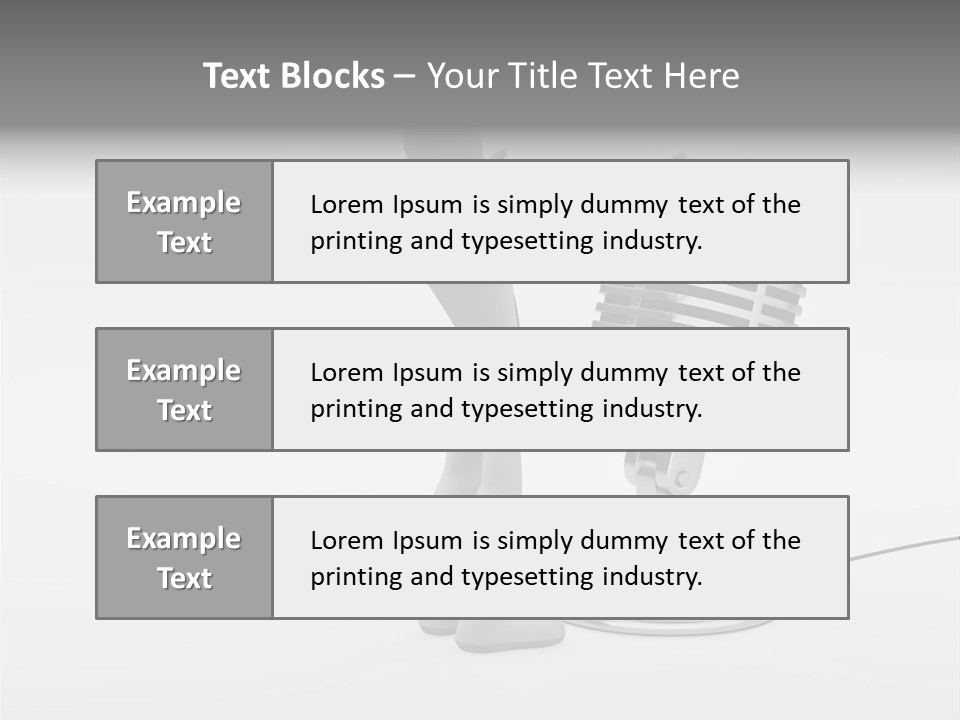 Leader Broadcasting Singing PowerPoint Template