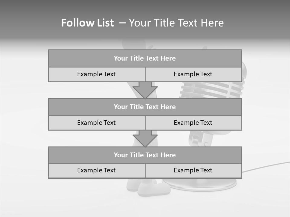 Leader Broadcasting Singing PowerPoint Template