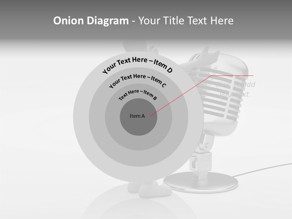 Leader Broadcasting Singing PowerPoint Template