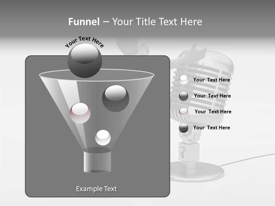 Leader Broadcasting Singing PowerPoint Template