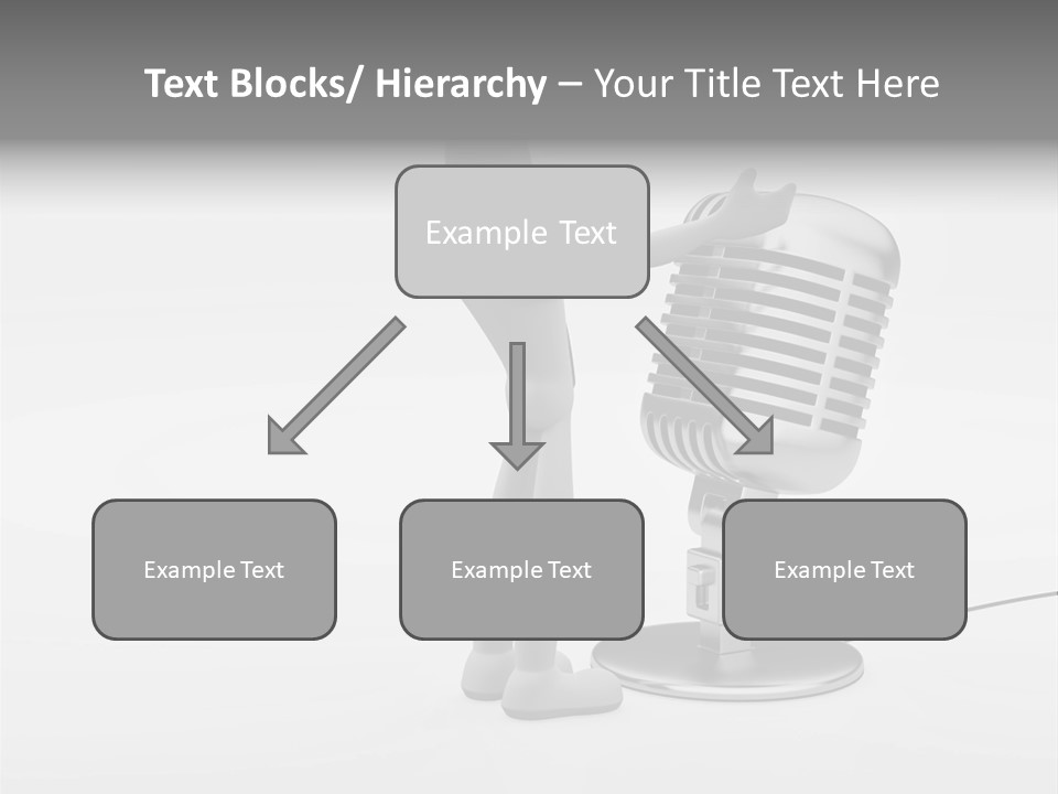 Leader Broadcasting Singing PowerPoint Template