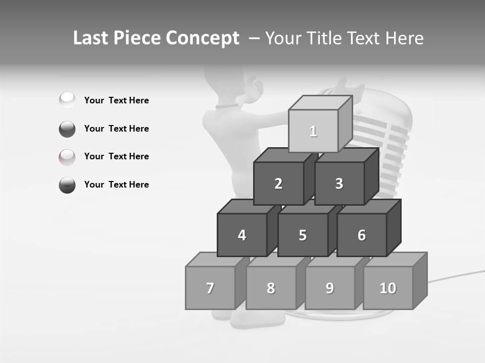 Leader Broadcasting Singing PowerPoint Template