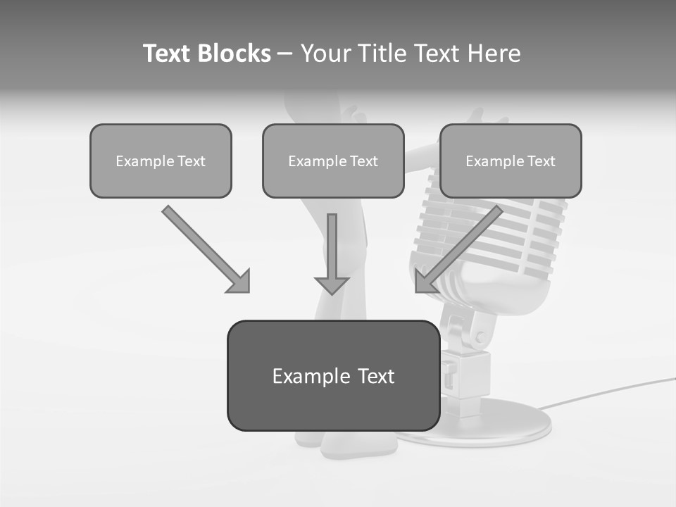 Leader Broadcasting Singing PowerPoint Template