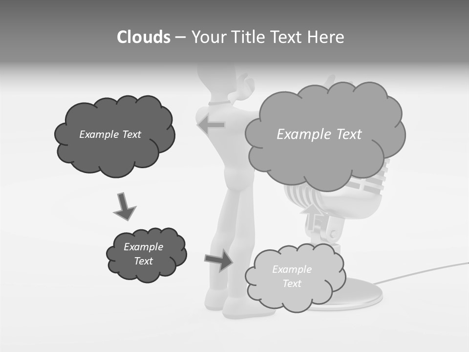 Leader Broadcasting Singing PowerPoint Template