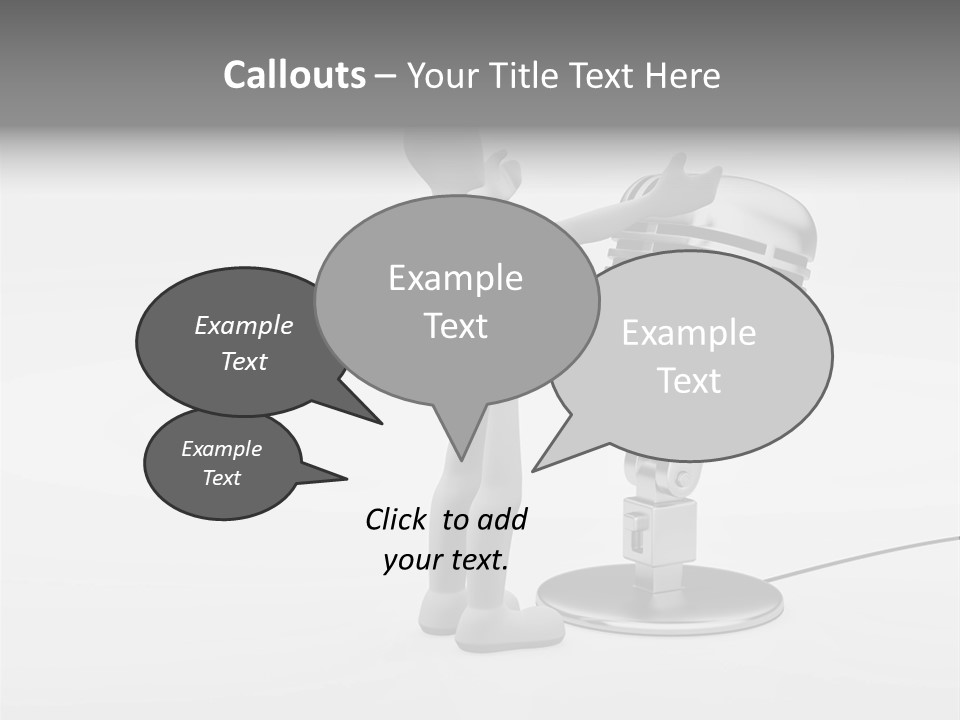 Leader Broadcasting Singing PowerPoint Template