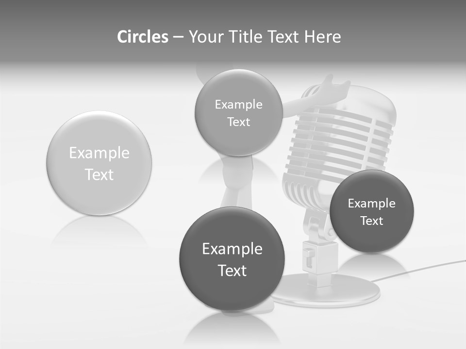 Leader Broadcasting Singing PowerPoint Template