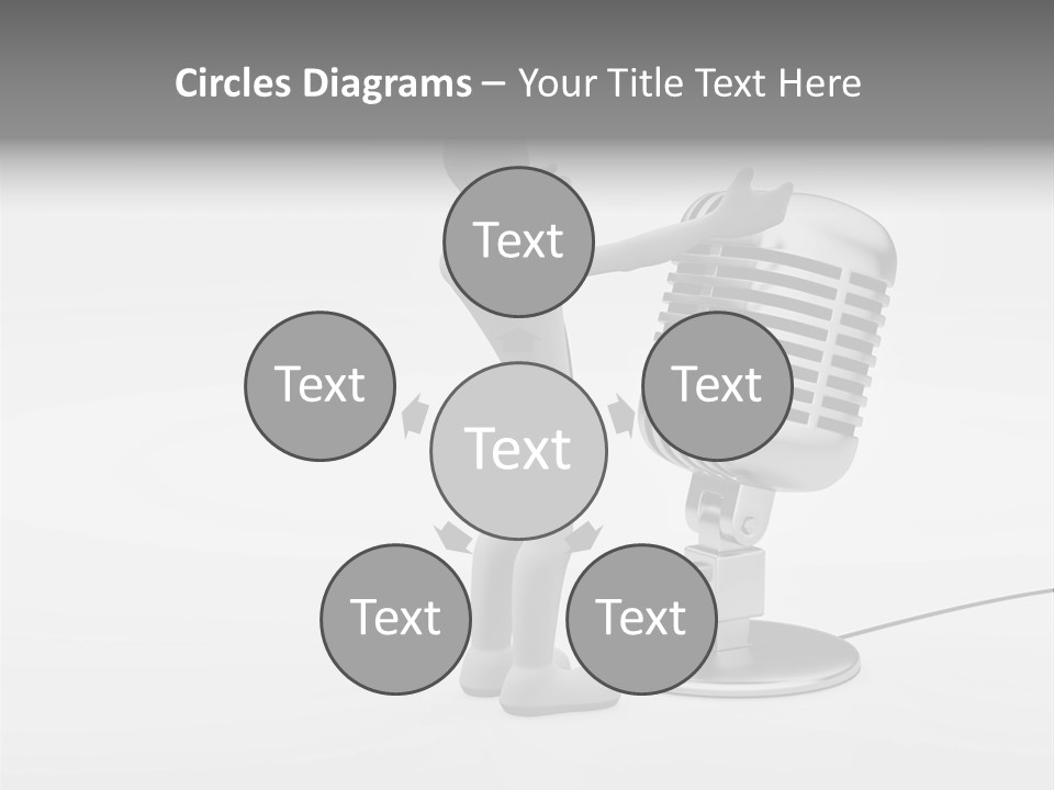Leader Broadcasting Singing PowerPoint Template