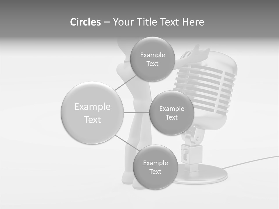 Leader Broadcasting Singing PowerPoint Template