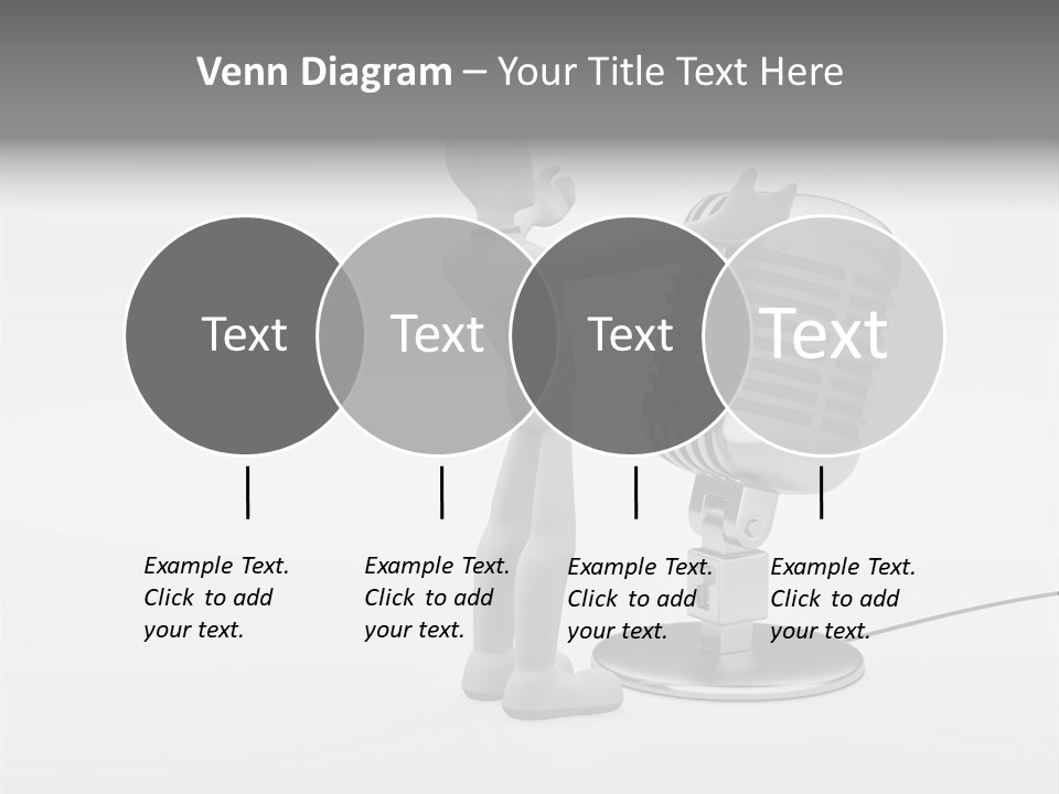 Leader Broadcasting Singing PowerPoint Template