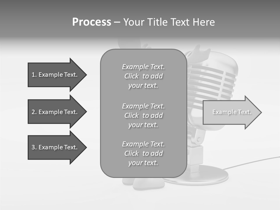 Leader Broadcasting Singing PowerPoint Template