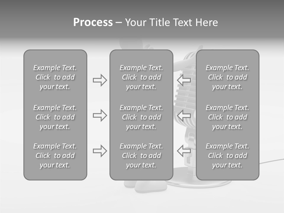 Leader Broadcasting Singing PowerPoint Template