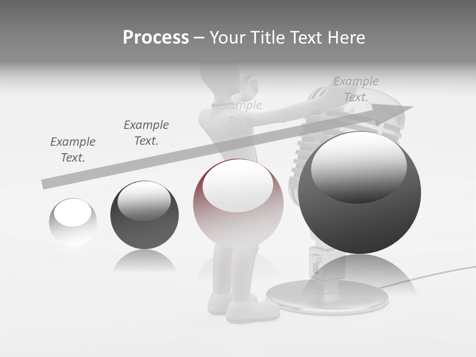 Leader Broadcasting Singing PowerPoint Template