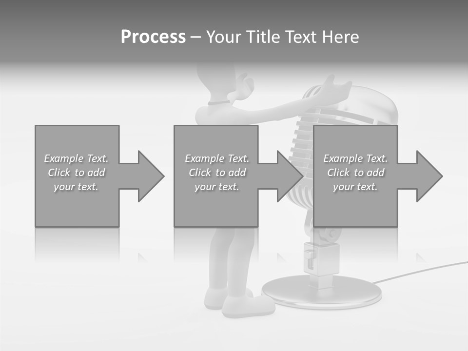 Leader Broadcasting Singing PowerPoint Template