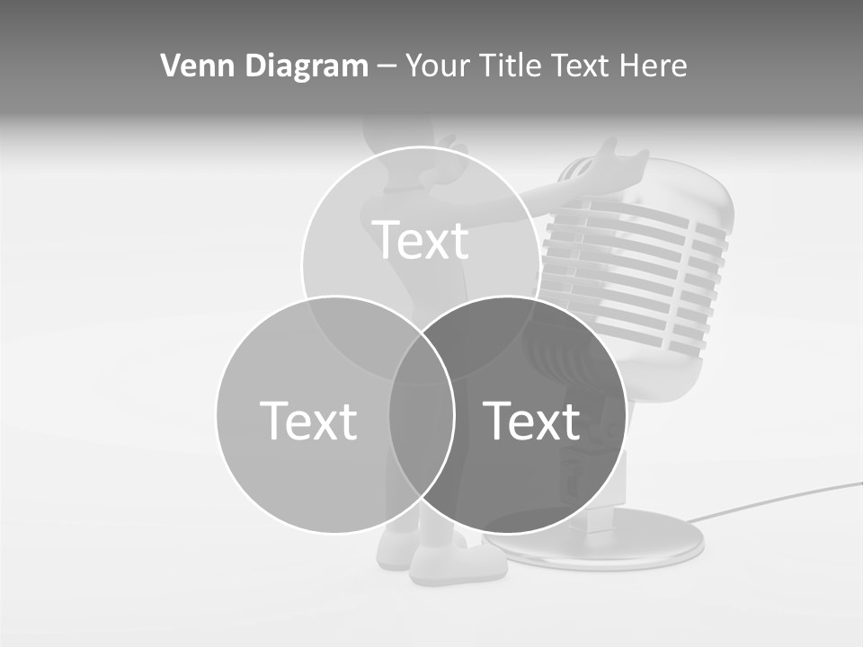 Leader Broadcasting Singing PowerPoint Template