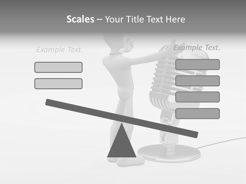 Leader Broadcasting Singing PowerPoint Template