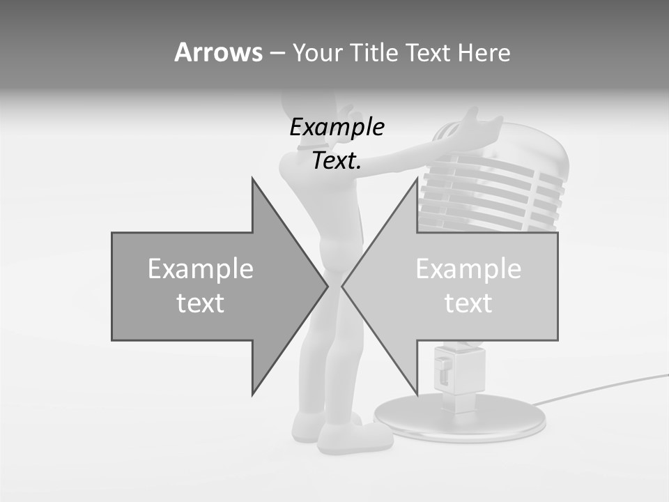 Leader Broadcasting Singing PowerPoint Template