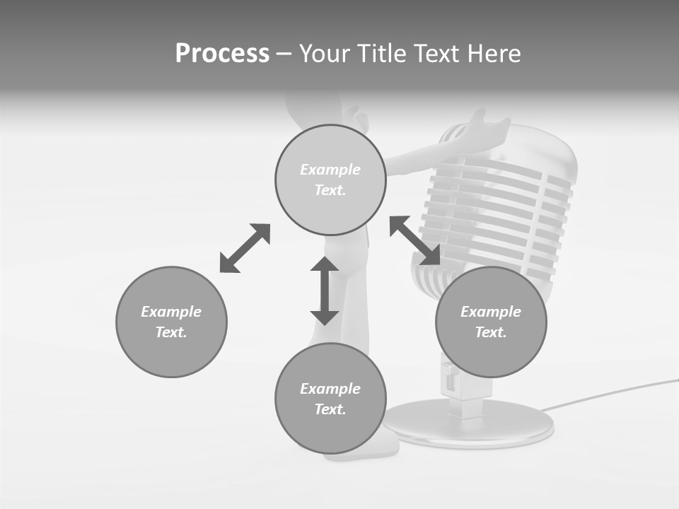 Leader Broadcasting Singing PowerPoint Template