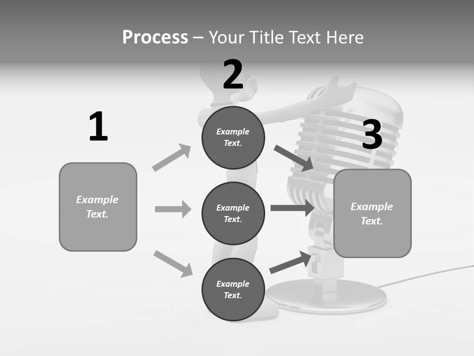Leader Broadcasting Singing PowerPoint Template