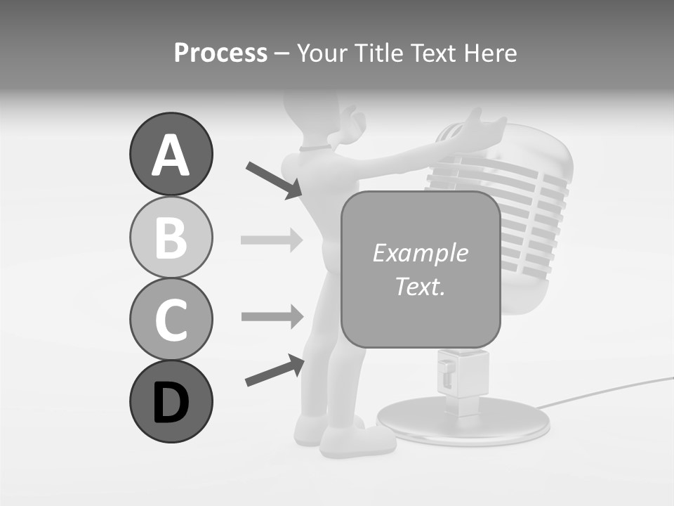 Leader Broadcasting Singing PowerPoint Template