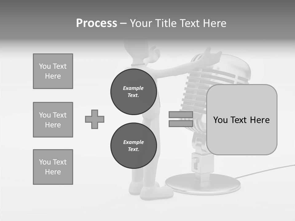 Leader Broadcasting Singing PowerPoint Template