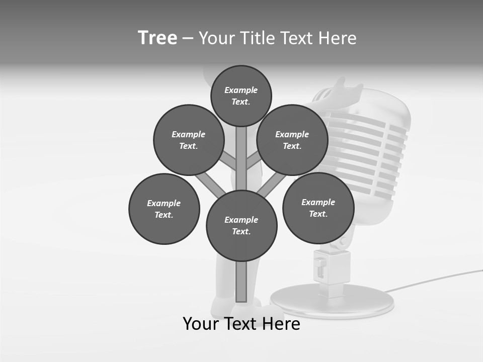 Leader Broadcasting Singing PowerPoint Template