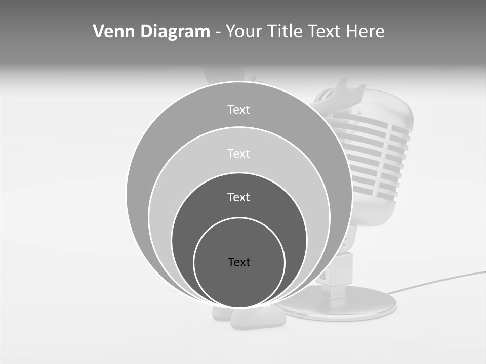 Leader Broadcasting Singing PowerPoint Template