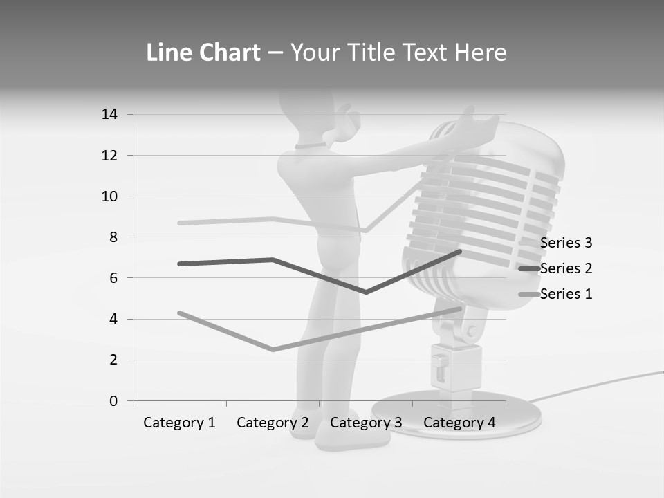 Leader Broadcasting Singing PowerPoint Template