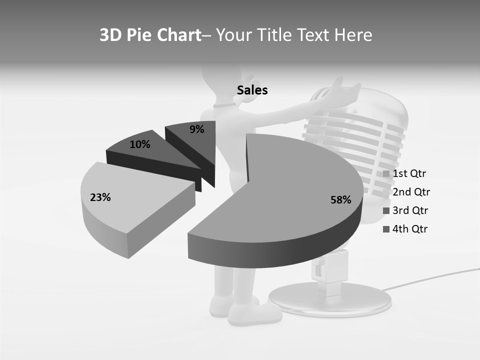 Leader Broadcasting Singing PowerPoint Template